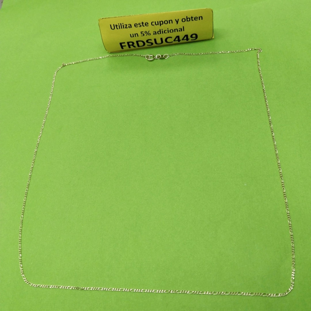 CADENAS TEJIDO 3X1 ORO 10K 60 CM 1.5 GR (NUEVO)