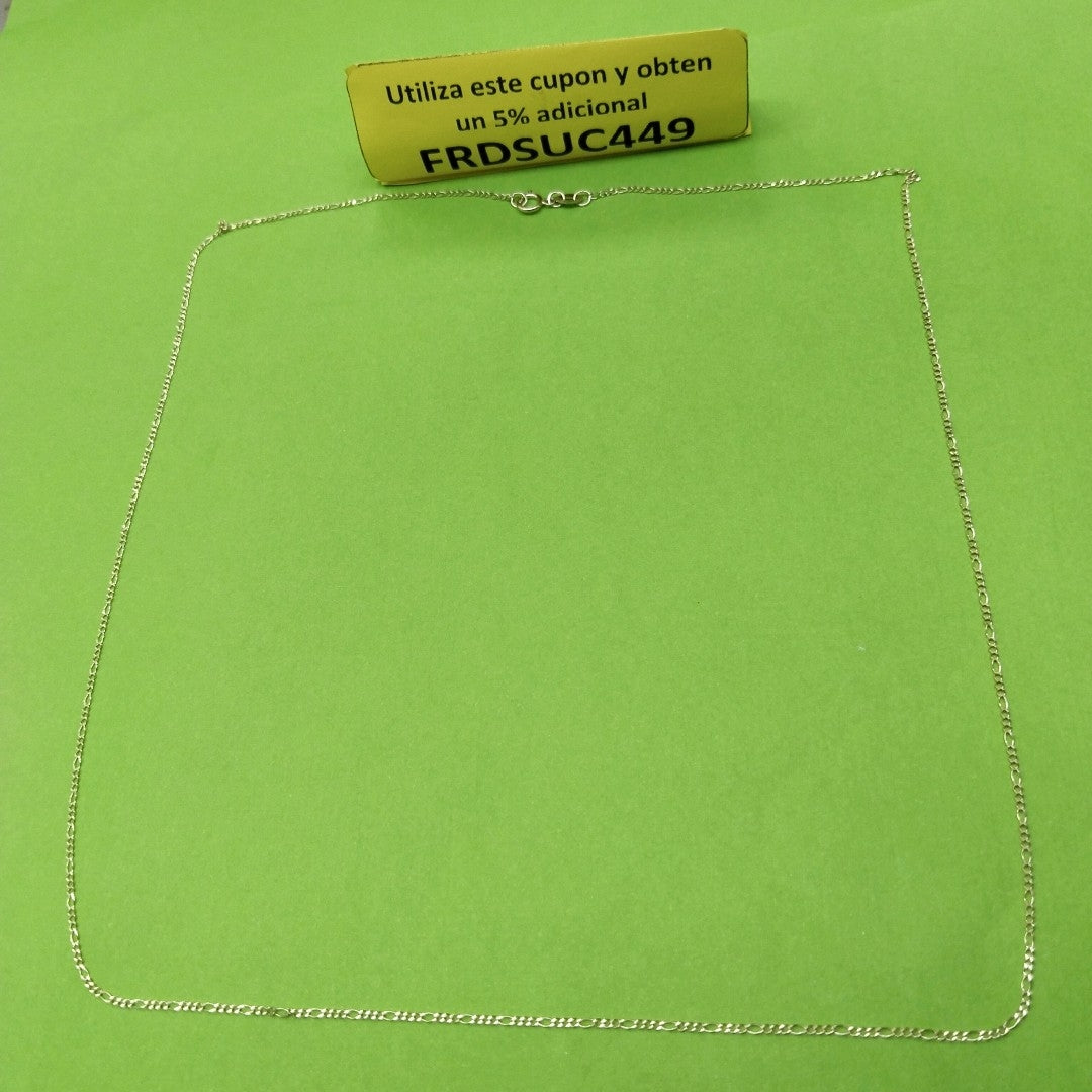 CADENAS TEJIDO 3X1 ORO 10K 60 CM 1.5 GR (NUEVO)