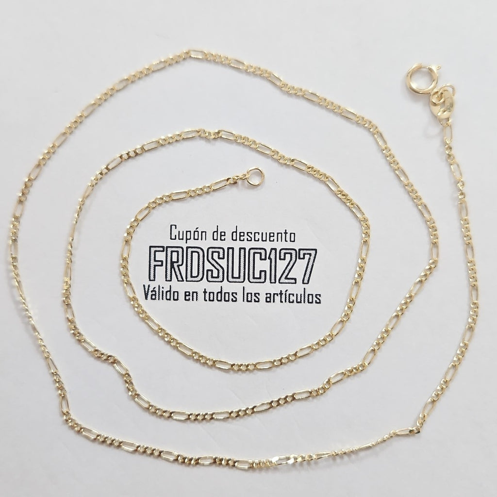 CADENAS TEJIDO 3X1 ORO 14K 55 CM 2.4 GR (NUEVO)