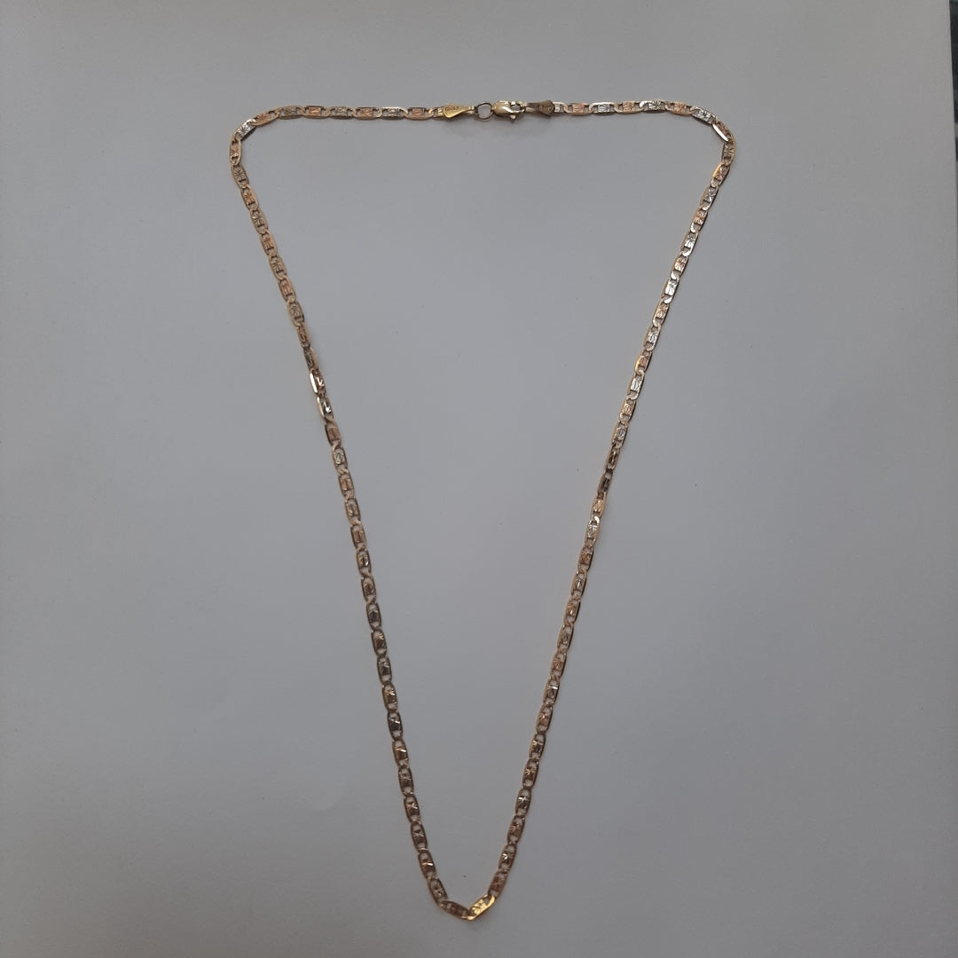 CADENA ORO COMBINADO 10 K 5 GRMS (SEMINUEVO)