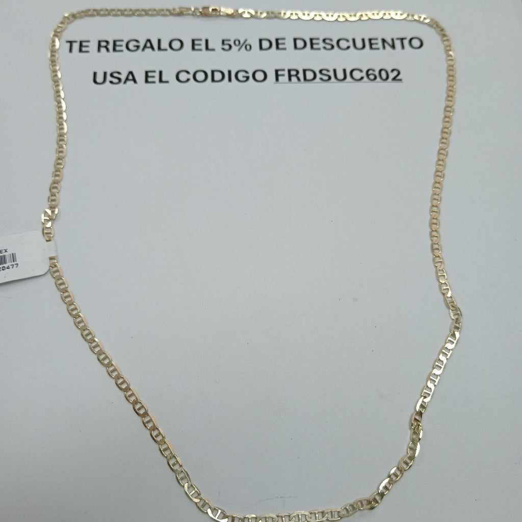 CADENAS TEJIDO GUCHI ORO 10K 55 CM 7.7 GR (NUEVO)