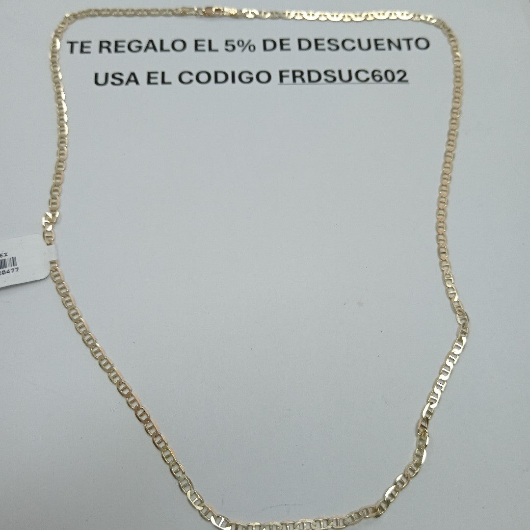 CADENAS TEJIDO GUCHI ORO 10K 55 CM 7.7 GR (NUEVO)