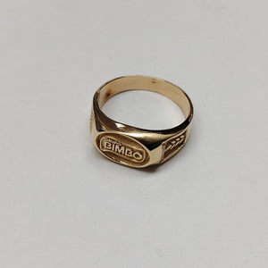 ANILLO CONMEMORATIVO ORO 14 K 12.9 GRMS (SEMINUEVO)