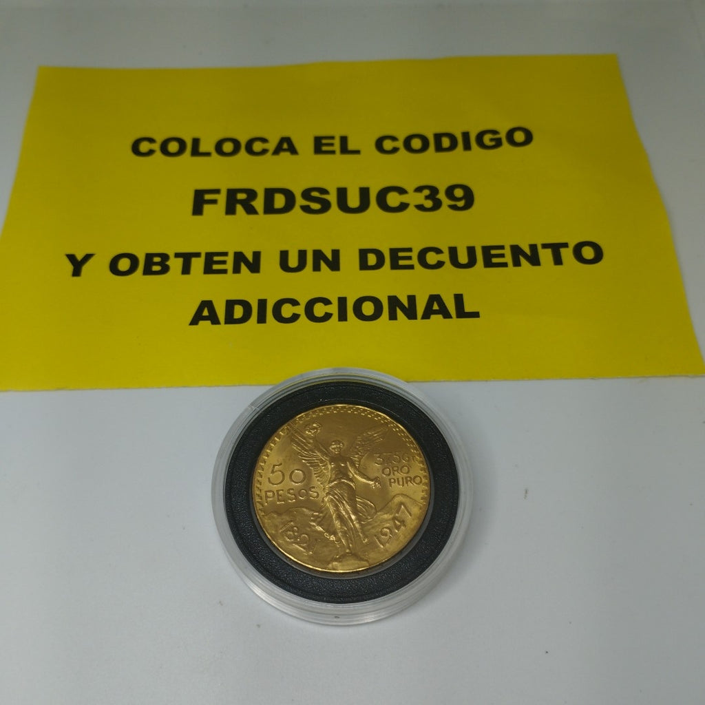 K1 41.6 GRMS 21 K IDENTIFICACIÓN MONEDA NOMINATIVA MONEDAS PESOS 50 PESOS (SEMINUEVO)