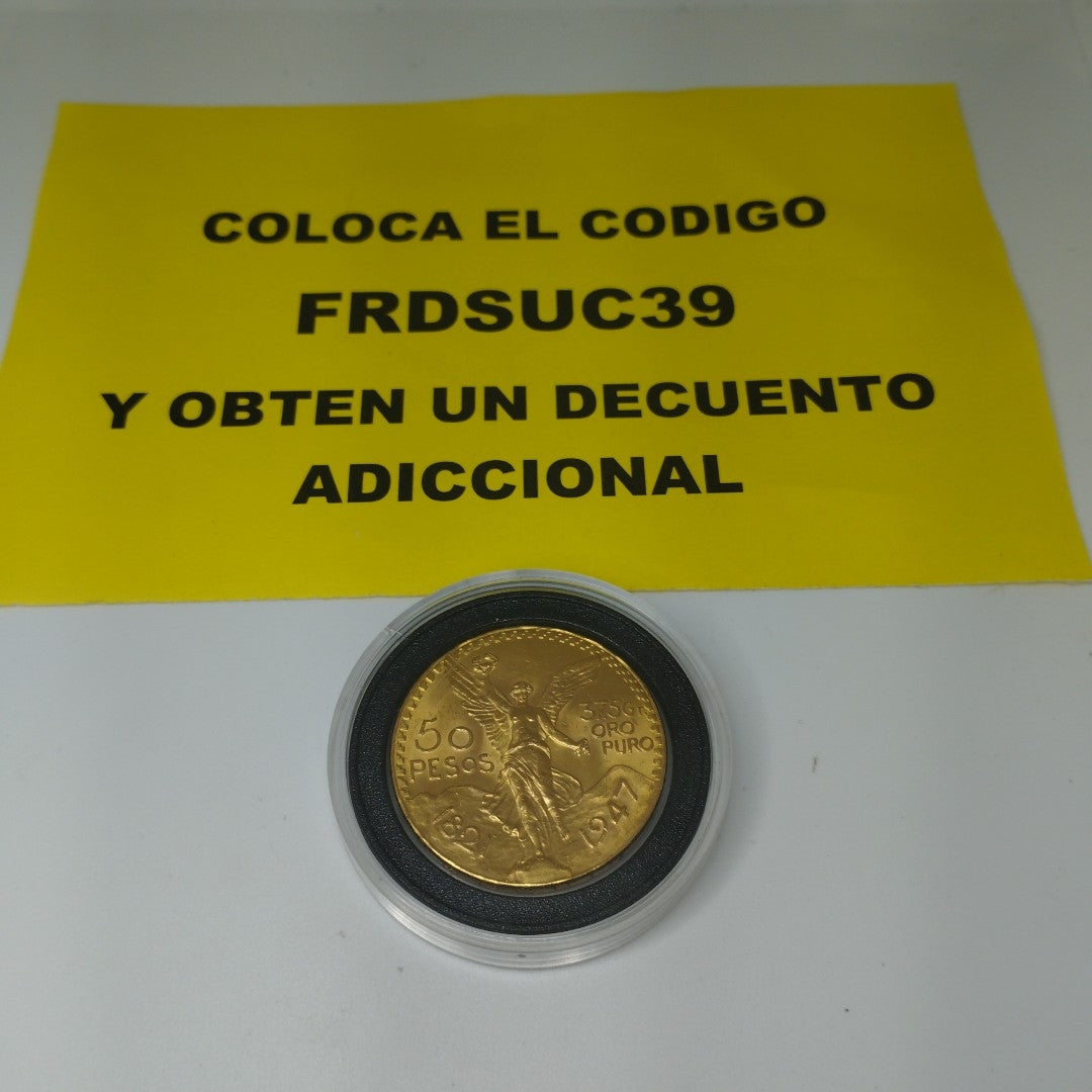 K1 41.6 GRMS 21 K IDENTIFICACIÓN MONEDA NOMINATIVA MONEDAS PESOS 50 PESOS (SEMINUEVO)