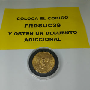 Moneda Centenario Cincuenta Pesos Oro Mexicano 21.6K