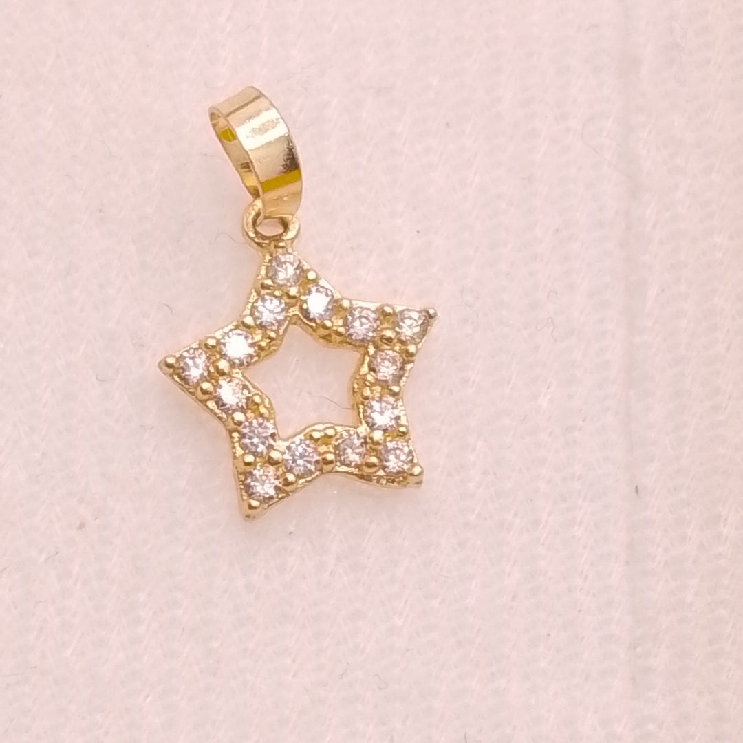 DIJES ESTRELLA C/CIRCONIAS ORO 10K 0.4 GR (NUEVO)