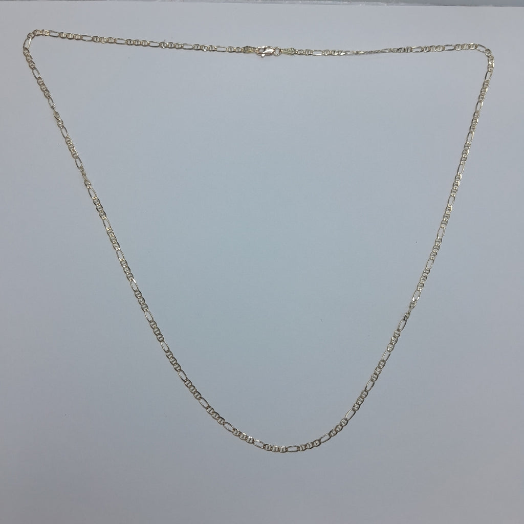 CADENAS TEJIDO FIGARO GUCHI ORO 10K 60 CM 5.2 GR (NUEVO)