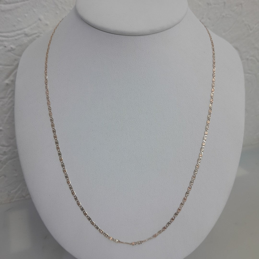 CADENAS TEJIDO GUCHI ORO 10K 55 CM 3 GR (NUEVO)