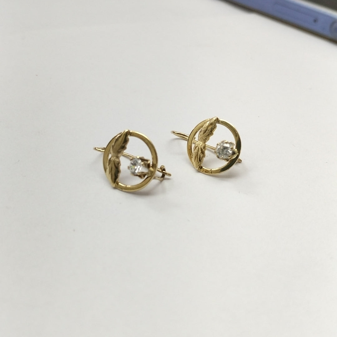ARETES PAR ORO 10 K 1.5 GRMS (SEMINUEVO)
