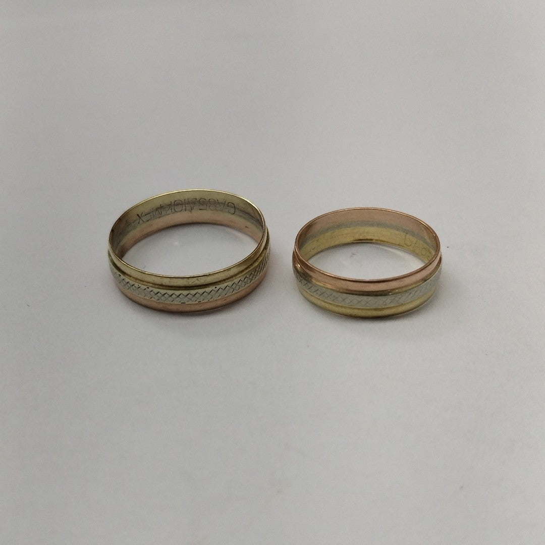 ARGOLLA ORO,ORO BLANCO MUY BAJO,ORO COMBINADO 10 K 2,40 GRMS (SEMINUEVO)