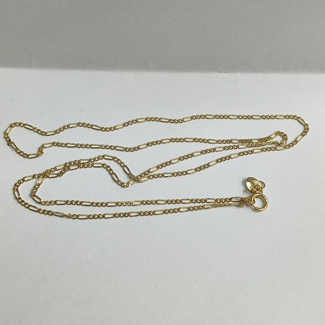 CADENAS TEJIDO 3X1 ORO 14K 55 CM 2.4 GR (NUEVO)