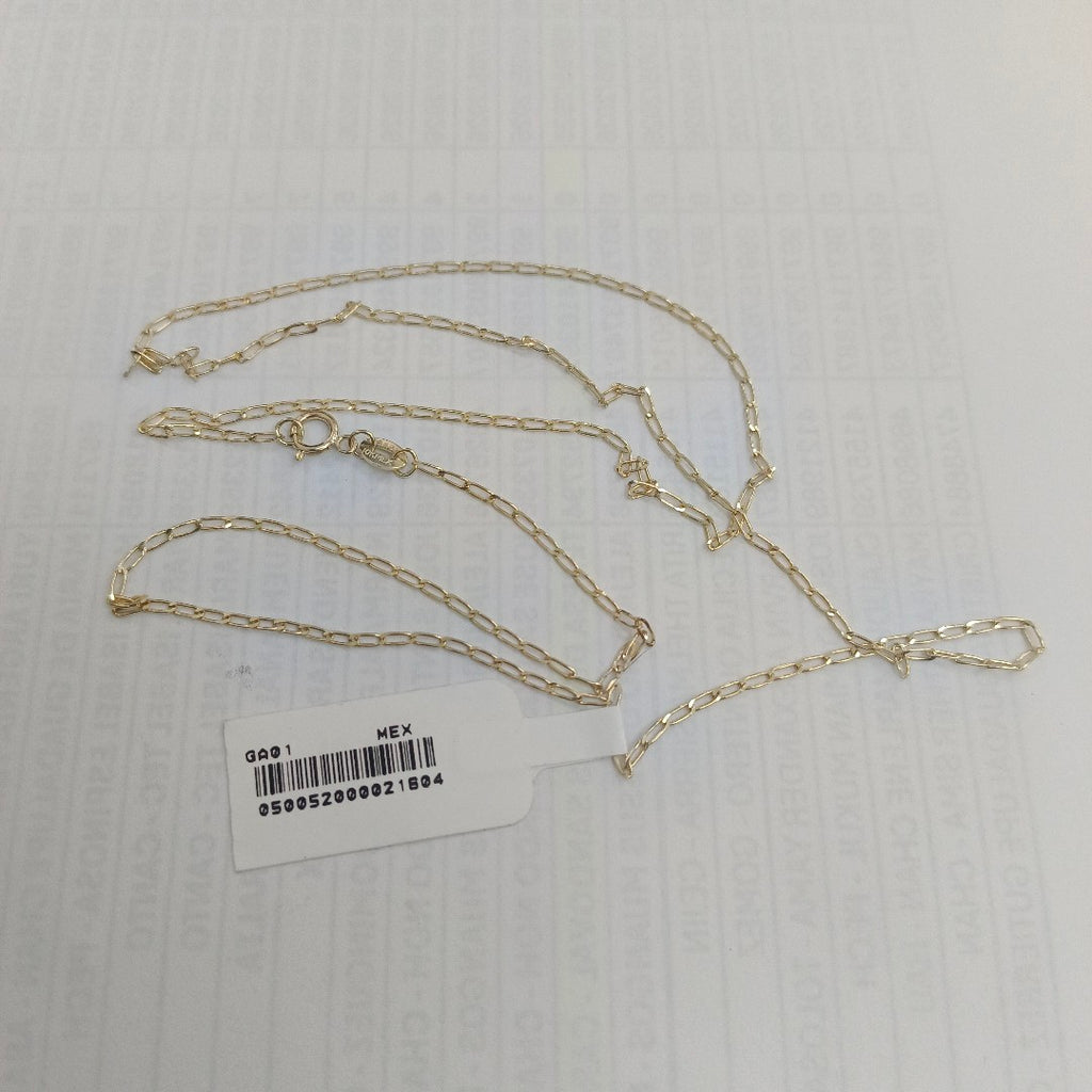 CADENAS TEJIDO ESLABONES ORO 10K 60 CM 2 GR (NUEVO)