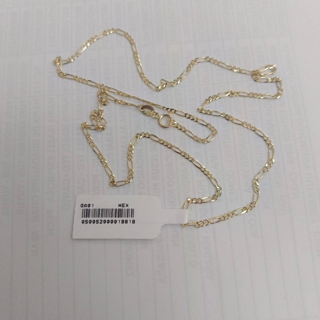CADENAS TEJIDO 3X1 ORO 10K 55 CM 3.2 GR (NUEVO)