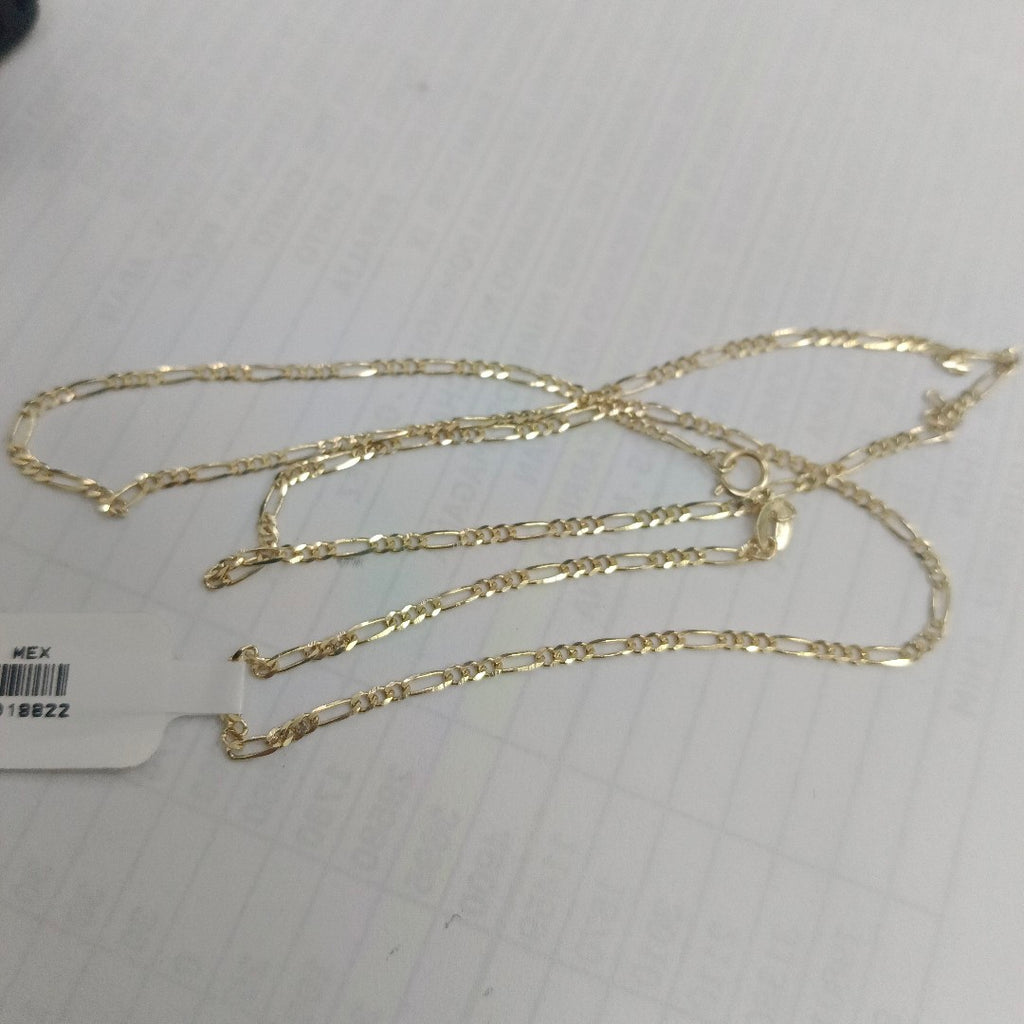 CADENAS TEJIDO 3X1 ORO 10K 55 CM 3.2 GR (NUEVO)
