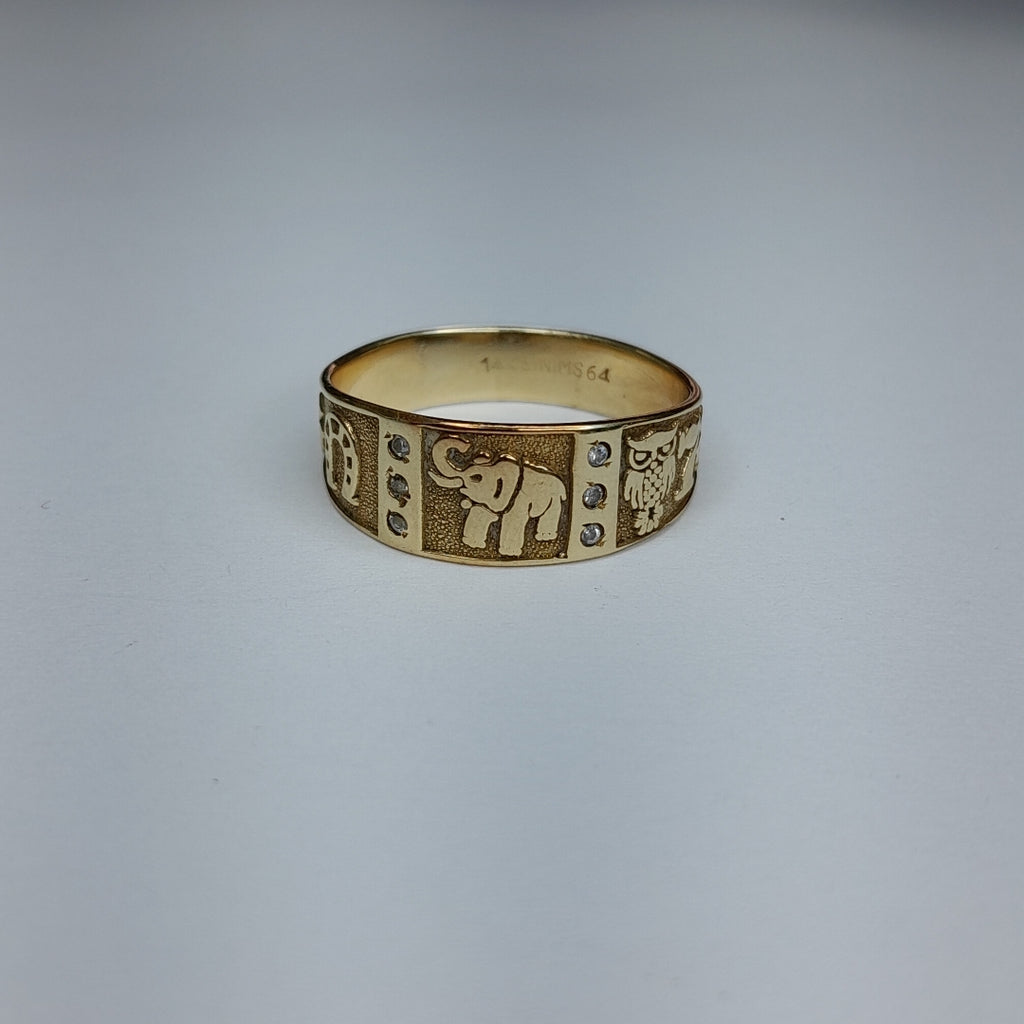 ANILLO ORO 14 K 4.1 GRMS (SEMINUEVO)