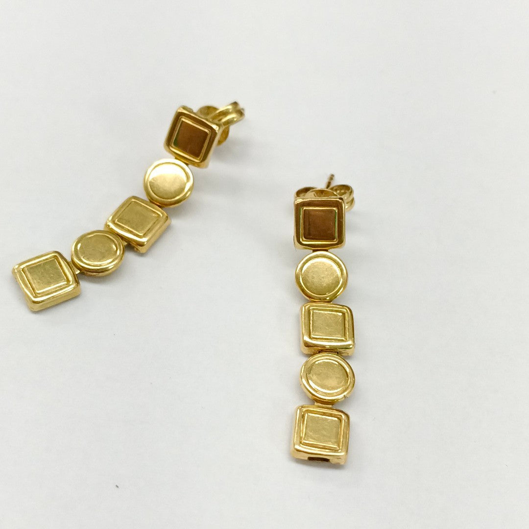 BROQUELES PAR ORO 18 K 4.3 GRMS (SEMINUEVO)