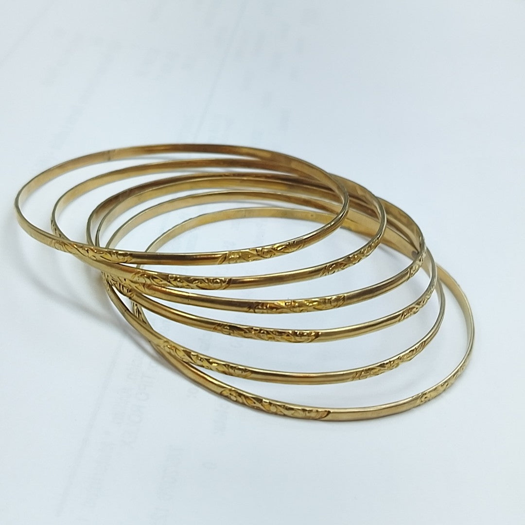 SEMANARIO DE PULSERAS ORO 14 K 37 GRMS (SEMINUEVO)
