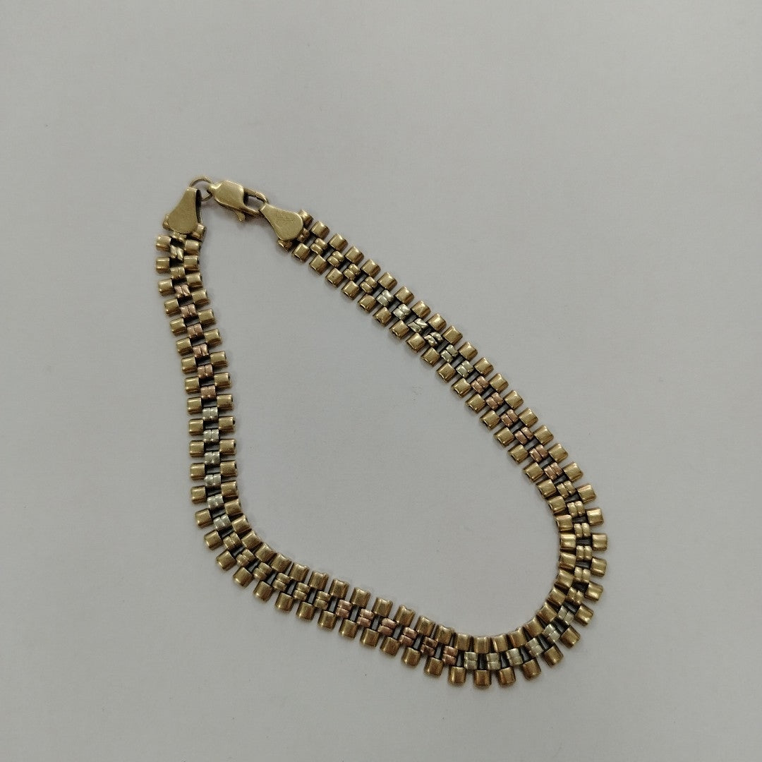 PULSERA ORO, ORO COMBINADO 10 K 9 GRMS (SEMINUEVO)