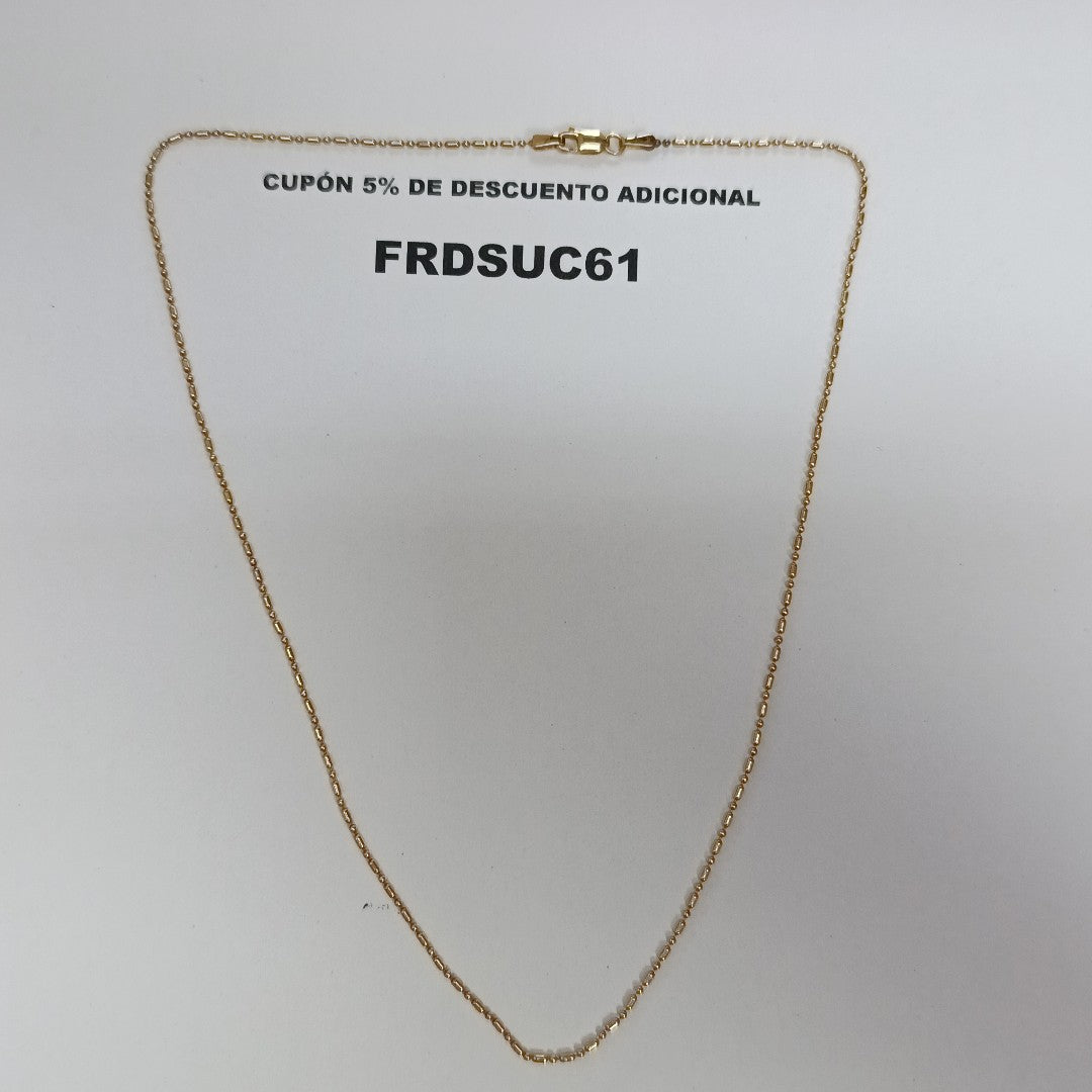 CADENA ORO 14 K 2,70 GRMS (SEMINUEVO)
