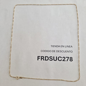 CADENA ORO 10 K 2,30 GRMS (SEMINUEVO)