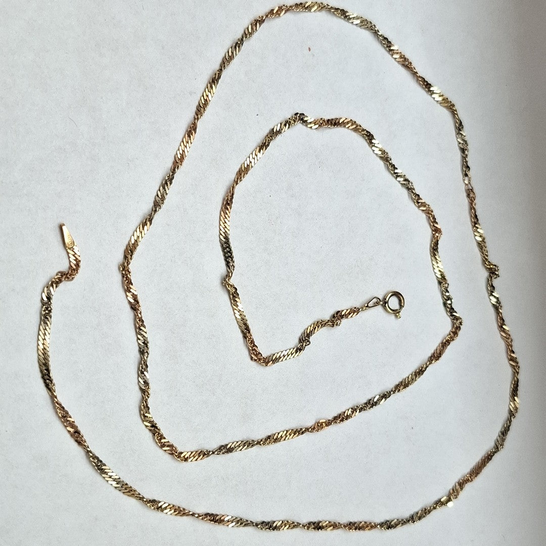 CADENA ORO,ORO COMBINADO 14 K 5,90 GRMS (SEMINUEVO)