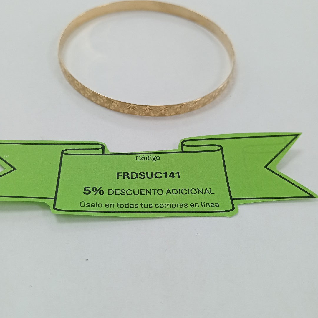 PULSERA RIGIDA ORO 10 K 7,00 GRMS (SEMINUEVO)