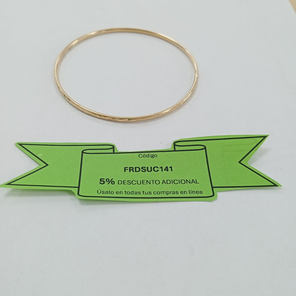 PULSERA RIGIDA ORO 10 K 3.3 GRMS (SEMINUEVO)