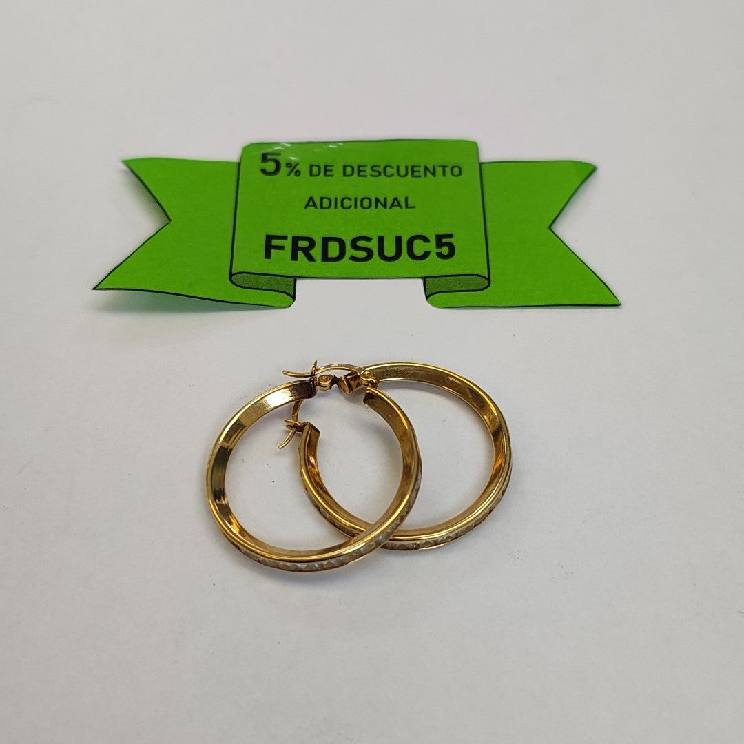 ARRACADAS PAR ORO 10 K 6,10 GRMS (SEMINUEVO)