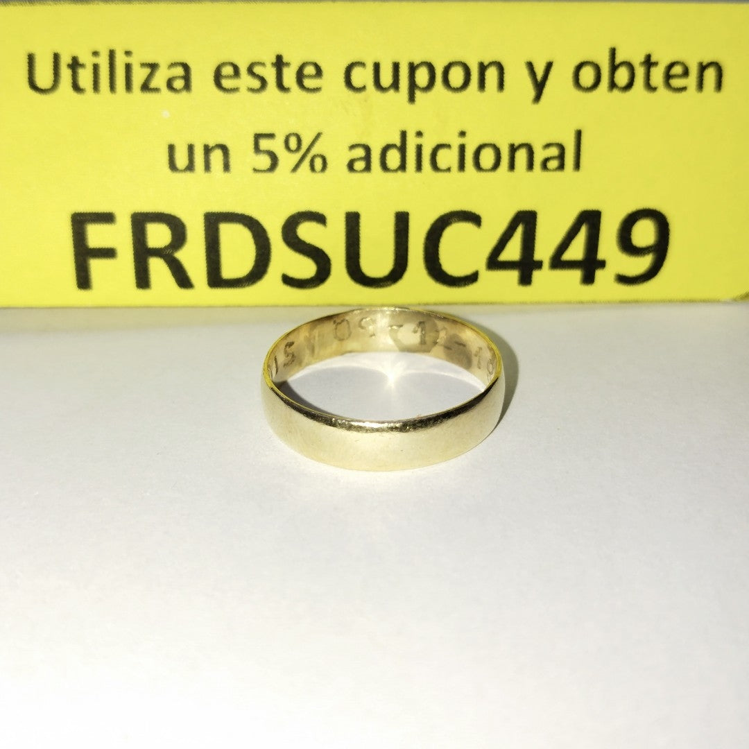 ARGOLLA ORO 10 K 2.3 GRMS (SEMINUEVO)