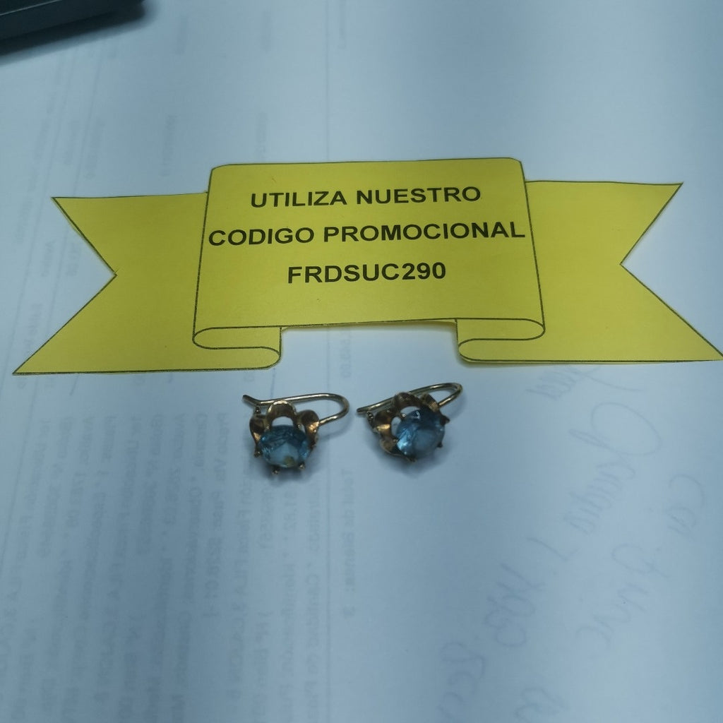 ARETES PAR ORO 10 K 3.5 GRMS (SEMINUEVO)