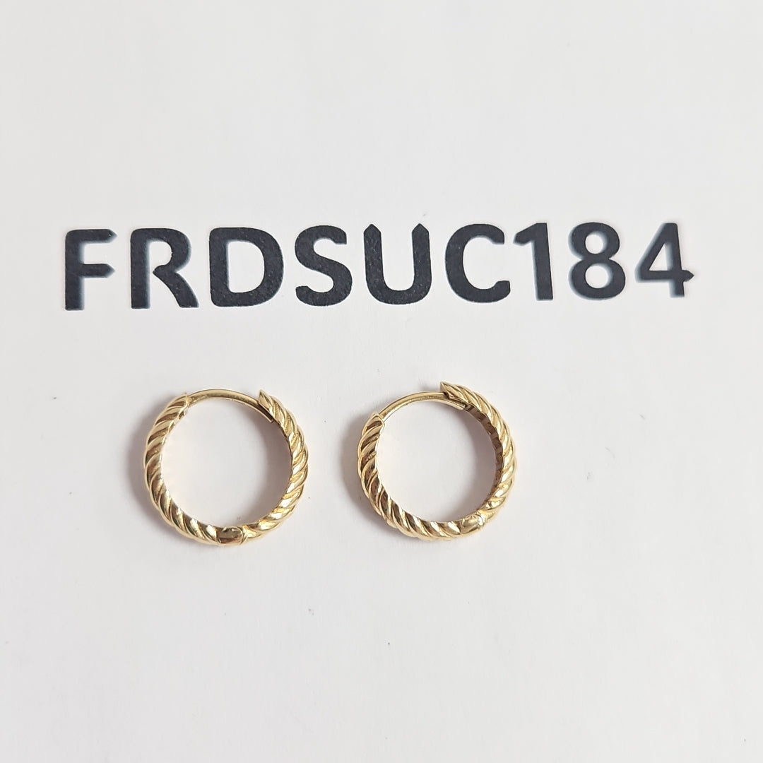 ARRACADAS PAR ORO 14 K 2 GRMS (SEMINUEVO)