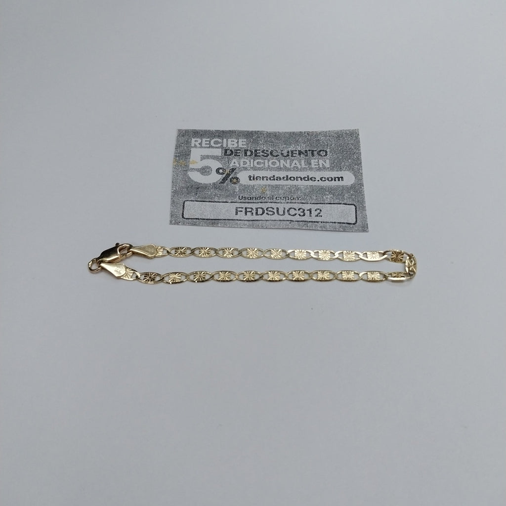 PULSERAS GUCHI ORO 14K 18 CM 2.8 GR (NUEVO)