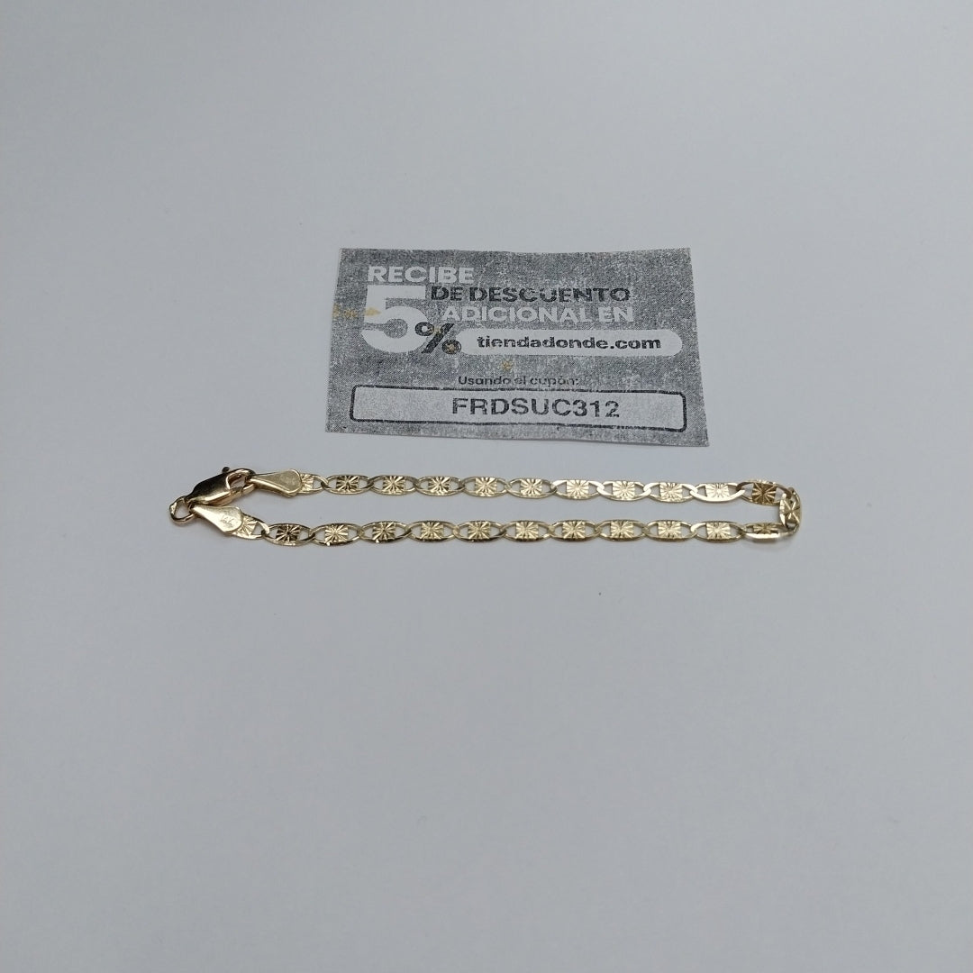 PULSERAS GUCHI ORO 14K 18 CM 2.8 GR (NUEVO)