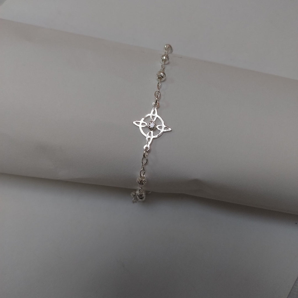 PULSERA TEJIDO ESPECIAL PLATA .925 18 CM 2.8 GR (NUEVO)