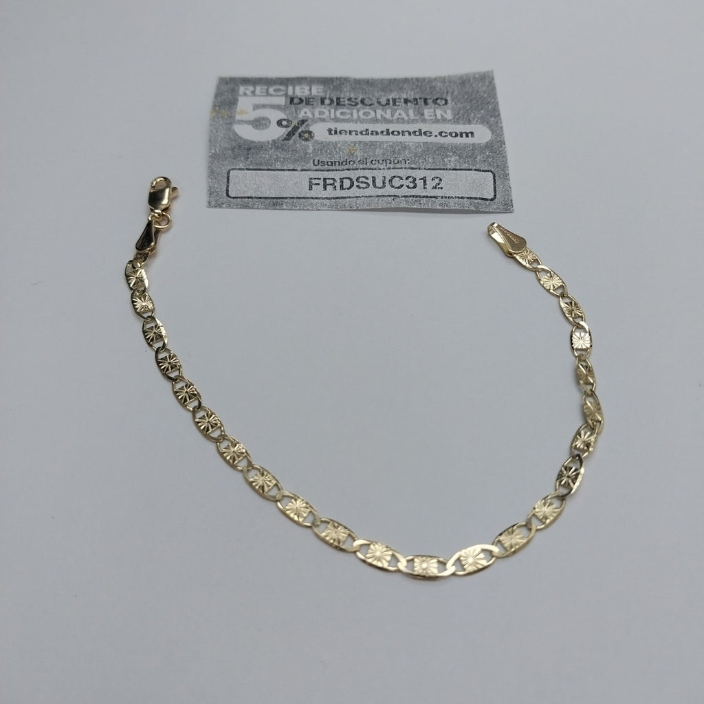 PULSERAS GUCHI ORO 14K 18 CM 2.8 GR (NUEVO)
