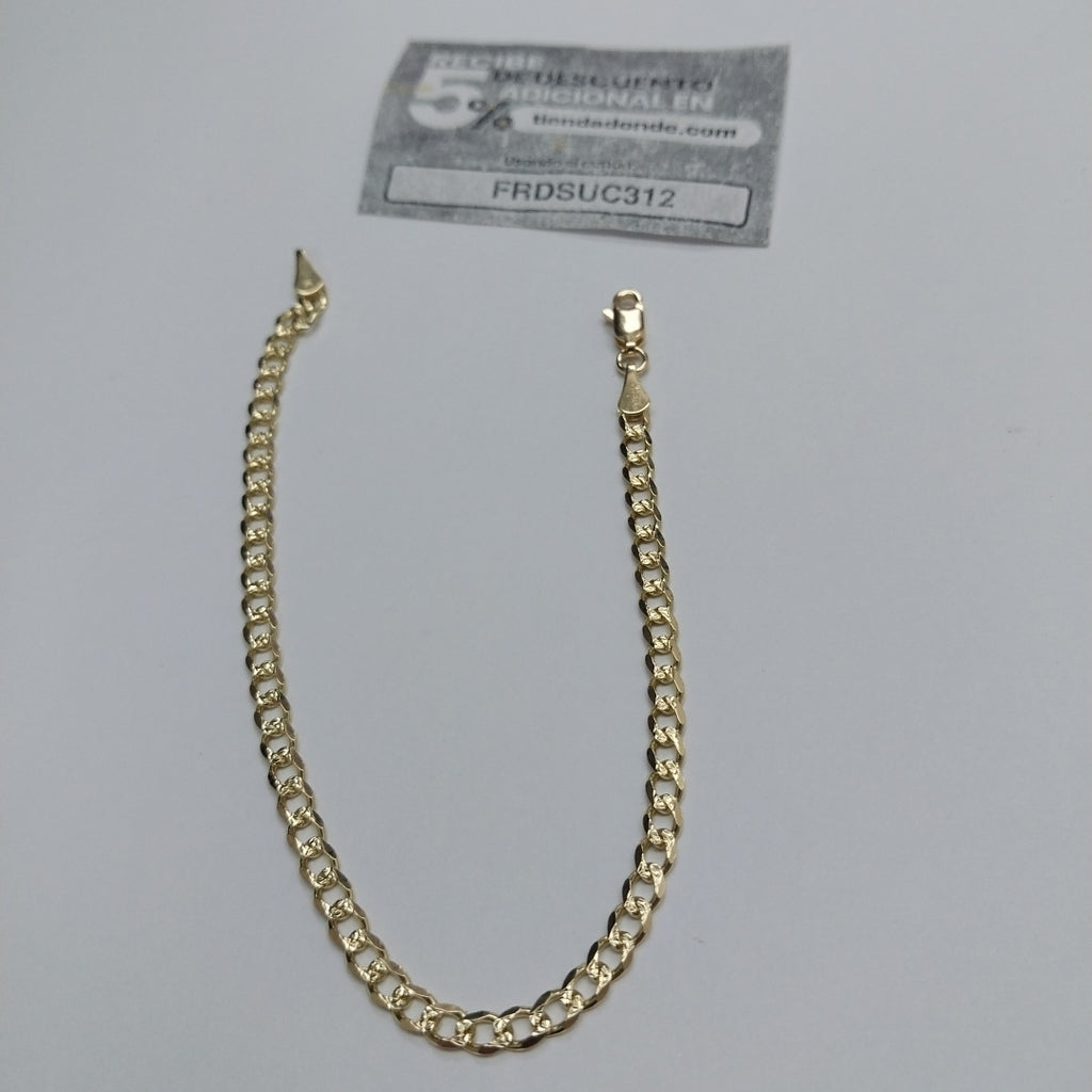 PULSERAS BARBADA ORO 14K 21 CM 5.2 GR (NUEVO)