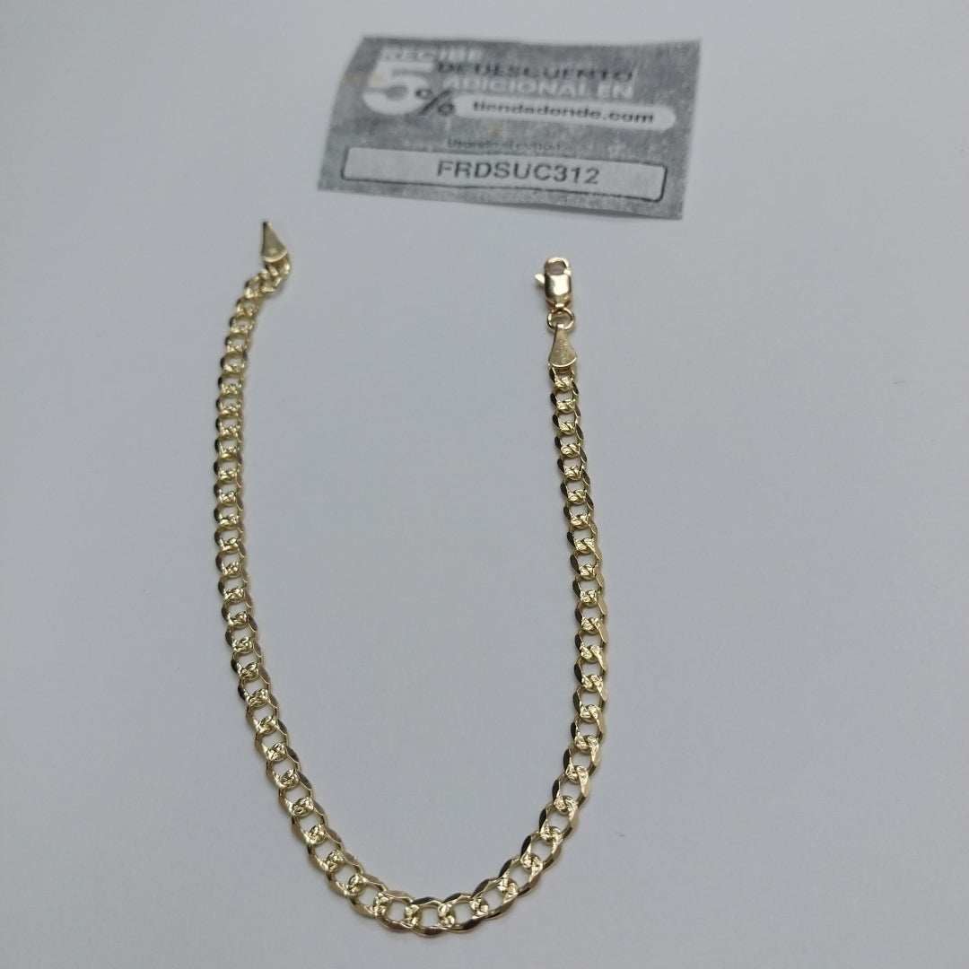 PULSERAS BARBADA ORO 14K 21 CM 5.2 GR (NUEVO)