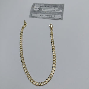 PULSERAS BARBADA ORO 14K 21 CM 5.2 GR (NUEVO)