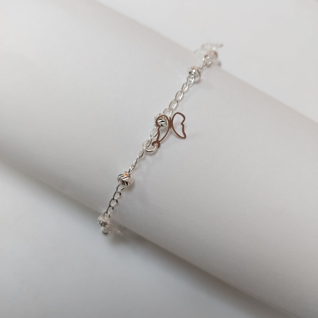 PULSERA TEJIDO ESPECIAL PLATA .925 18 CM 2.9 GR (NUEVO)