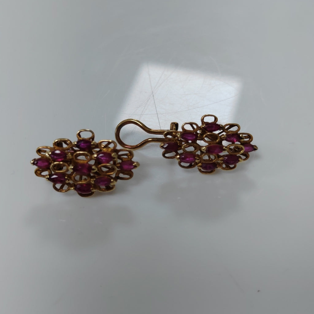 ARETES PAR ORO 14 K 9,30 GRMS (SEMINUEVO)