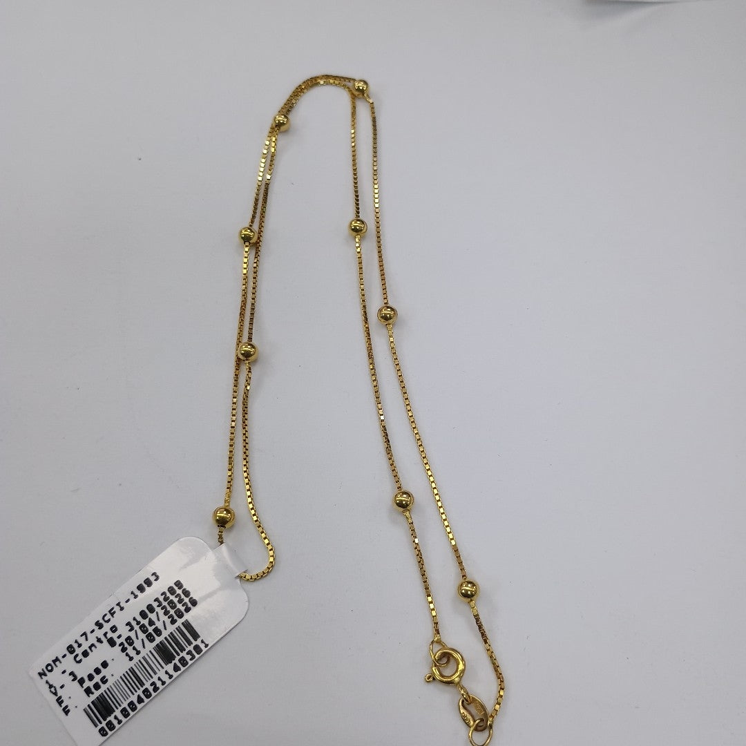 CADENA ORO 14 K 3.4 GRMS (SEMINUEVO)