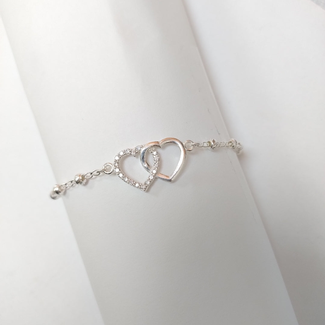 PULSERA TEJIDO TEJIDO ESPECIAL PLATA .925 18 CM 4 GR (NUEVO)