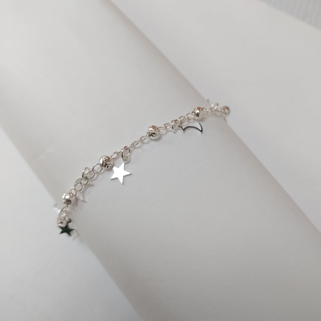 PULSERA TEJIDO TEJIDO ESPECIAL PLATA .925 18 CM 3.1 GR (NUEVO)