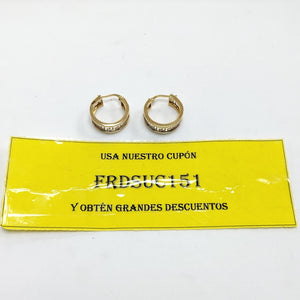ARRACADAS PAR ORO 14 K 3.3 GRMS (SEMINUEVO)
