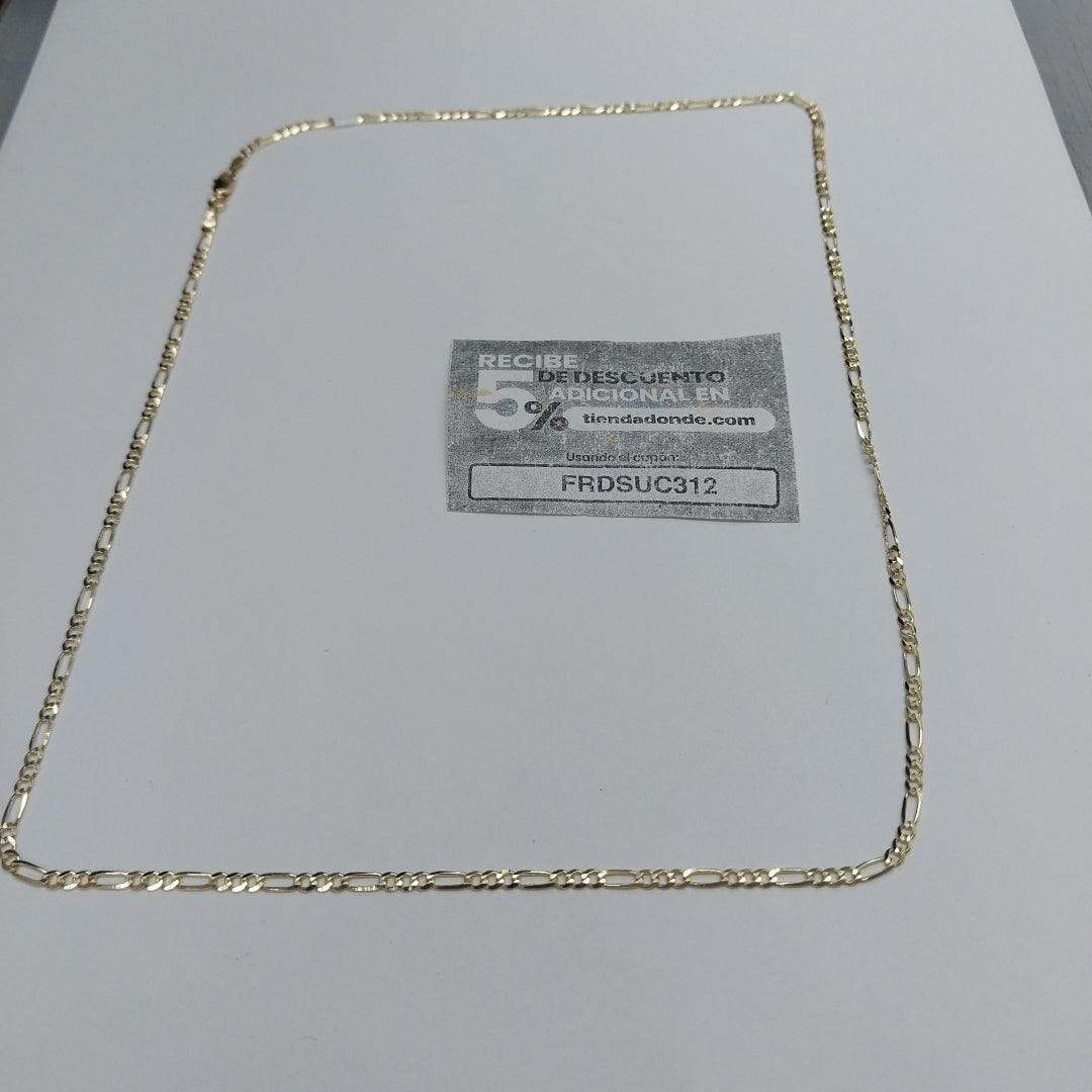 CADENAS 3X1 ORO 14K 55 CM 5.1 GR (NUEVO)