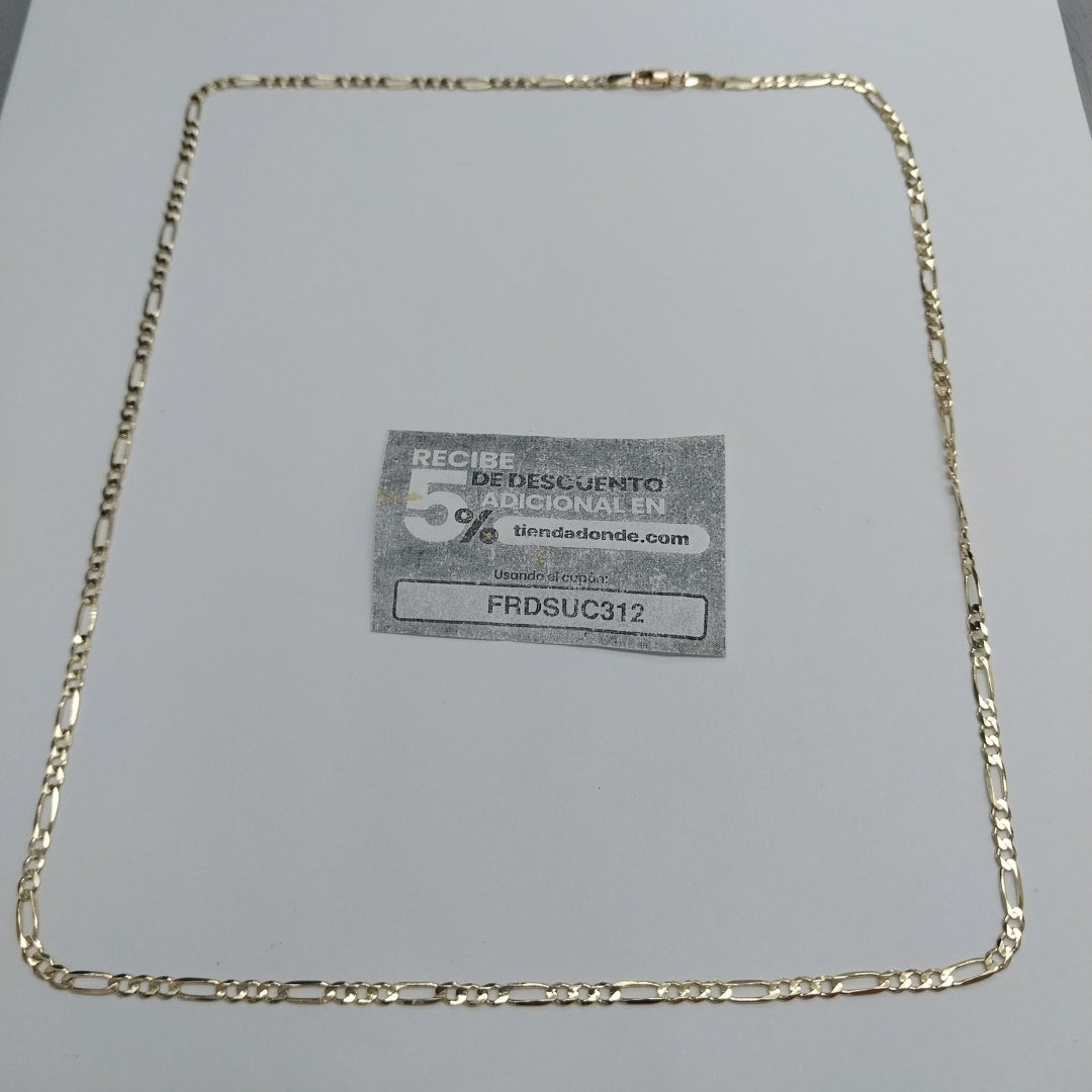 CADENAS 3X1 ORO 14K 60 CM 8 GR (NUEVO)