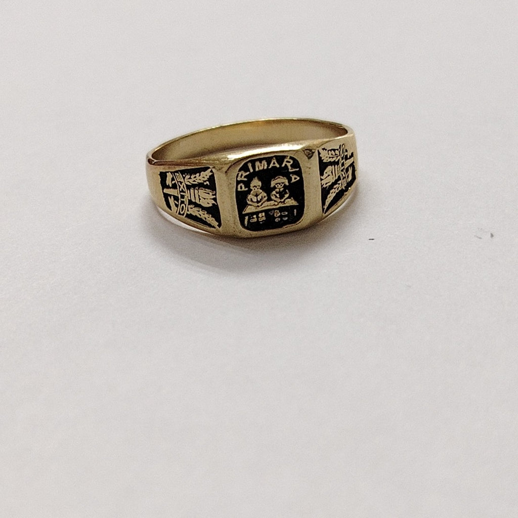 ANILLO DE GRADUACIÓN ORO 14 K 2,40 GRMS (SEMINUEVO)