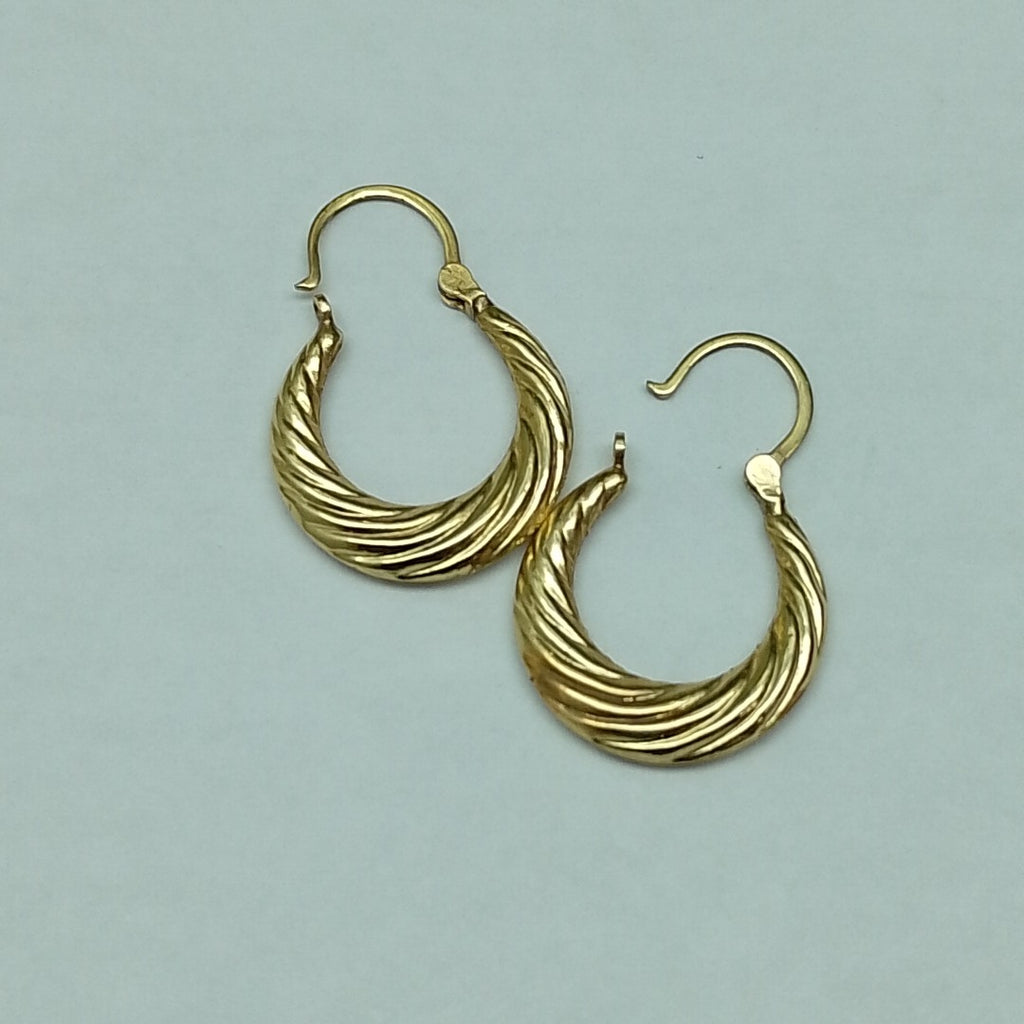 ARRACADAS PAR ORO 14 K 1.5 GRMS (SEMINUEVO)