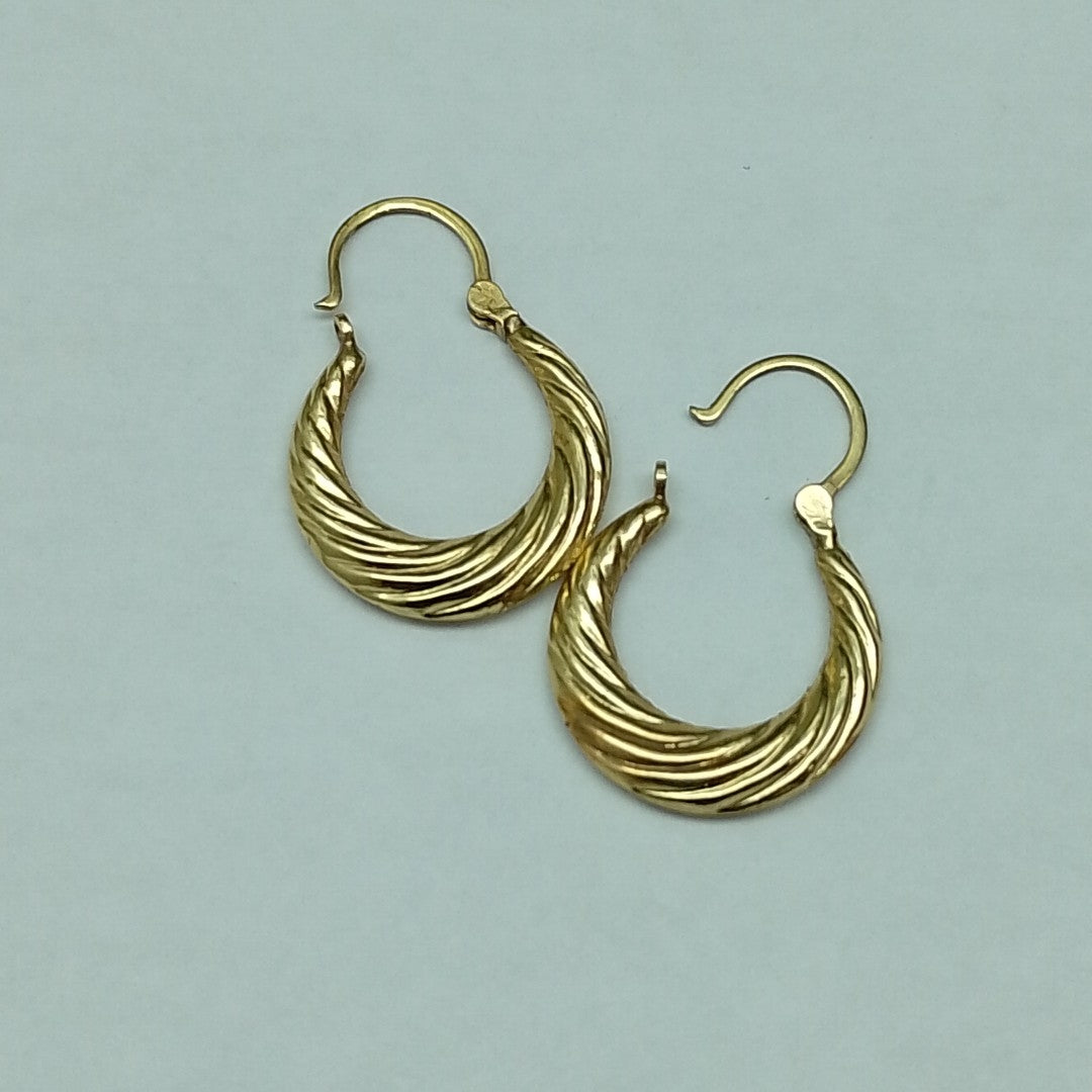 ARRACADAS PAR ORO 14 K 1.5 GRMS (SEMINUEVO)